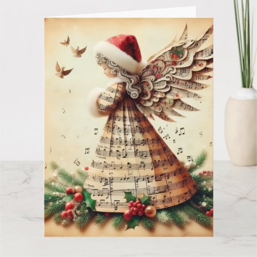 angel Folded Greeting Card Kaart (Voorkant)