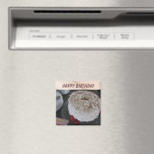 Angel Food Birthday Cake Magneet (Insitu (Vaatwasser))