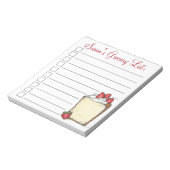 Angel Food Cake Slice Specialized Grocery List Notitieblok (Linkerzijde)
