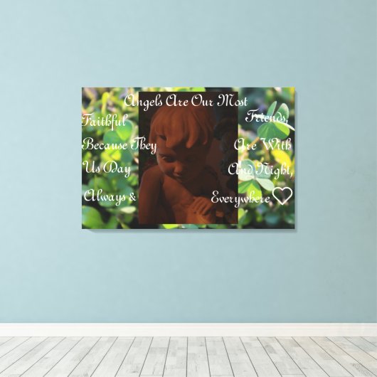 Angel Friends Canvas afdrukken (Insitu (Houten vloer))