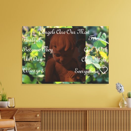 Angel Friends Canvas afdrukken (Insitu (Woonkamer))