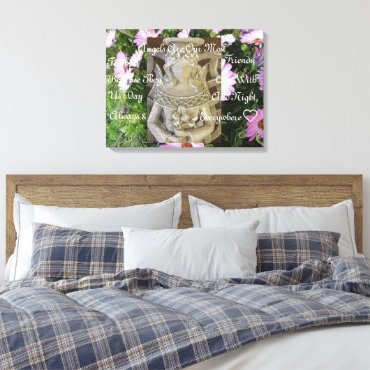 Angel Friends Canvas afdrukken (Insitu (Slaapkamer))