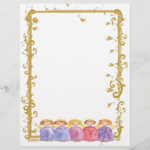 Angel Friends kerstfeestdag Waterverf