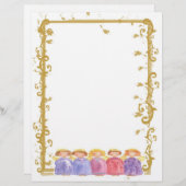 Angel Friends kerstfeestdag Waterverf (Voorkant / Achterkant)