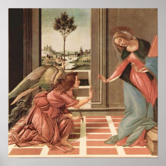 Angel Gabriel And Mary Poster (Voorkant)