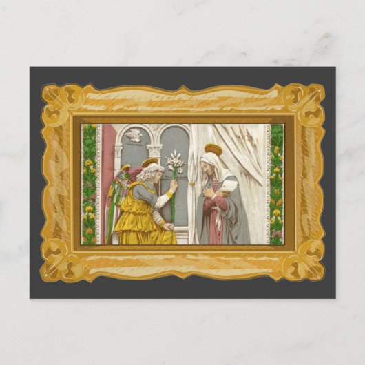 Angel Gabriel de aankondiging aan Mary Briefkaart (Voorkant)