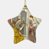 Angel Gabriel de aankondiging aan Mary Keramisch Ornament (Rechts)