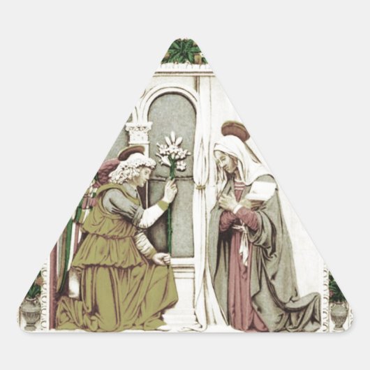 Angel Gabriel De Aankondiging Sticker (Voorkant)