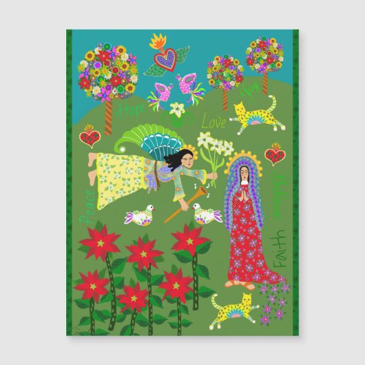 Angel Gabriel en de Maagd Maria Annunciatie (Voorkant)