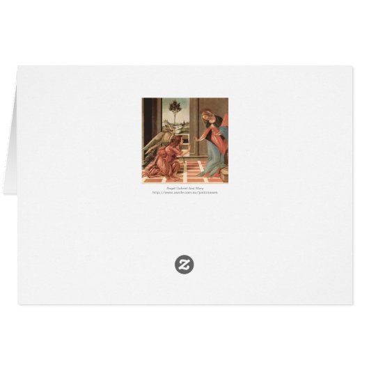 Angel Gabriel en Mary (Achterkant Horizontaal)