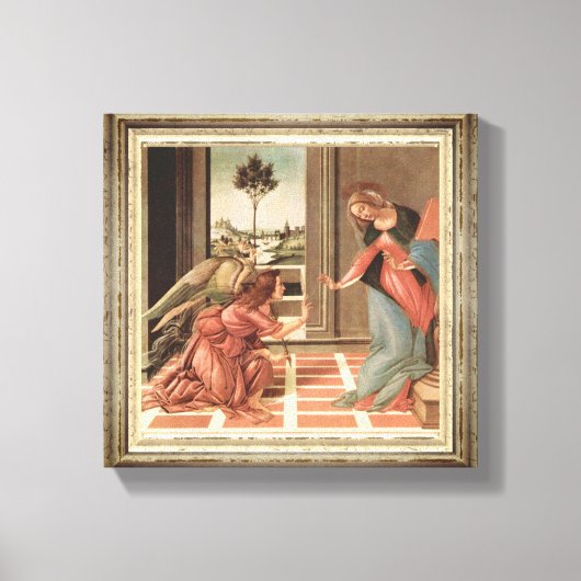 Angel Gabriel en Mary Canvas Afdruk (Voorkant)