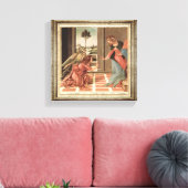 Angel Gabriel en Mary Canvas Afdruk (Insitu (Woonkamer))