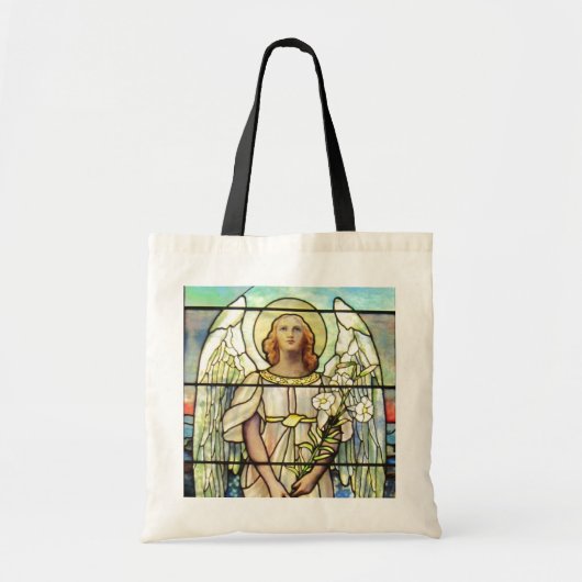 Angel Gabriel gekleurd glas Tote Bag (Voorkant)