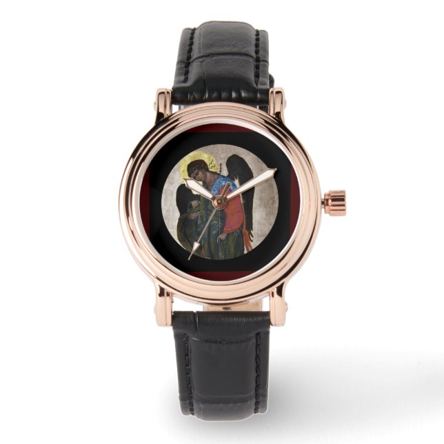 Angel Gabriel Icon Horloge (Voorkant)