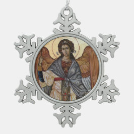 Angel Gabriel Tin Sneeuwvlok Ornament