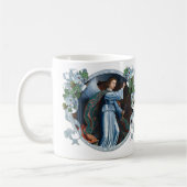 Angel Gabriel Virgin Mary Annunciation Floral Koffiemok (Links)