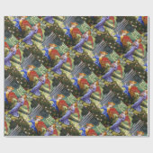 Angel Gathering Flowers in een hemel landschap Cadeaupapier (Vlak)