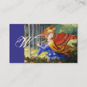 Angel Gathering Flowers in een hemel landschap Visitekaartje (Achterkant)