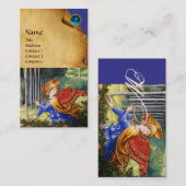 Angel Gathering Flowers in een hemel landschap Visitekaartje (Voorkant / Achterkant)