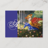 Angel Gathering Flowers in een hemel landschap Visitekaartje (Achterkant)