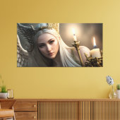 Angel Gazing Canvas Afdruk (Insitu (Woonkamer))