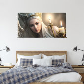 Angel Gazing Canvas Afdruk (Insitu (Slaapkamer))