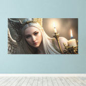 Angel Gazing Canvas Afdruk (Insitu (Houten vloer))