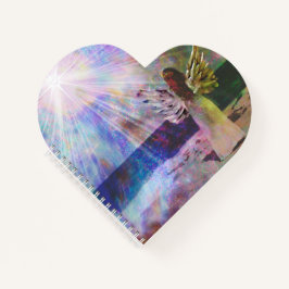 Angel Gazing Heavenly Heart Shape Journal Notitieb Notitieboek