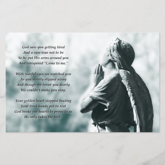 angel gebed gedenkplaats (Voorkant)