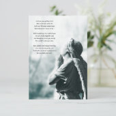 angel gebeddenherdenkingsdiensten kaart (Staand voorkant)