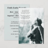 angel gebeddenherdenkingsdiensten kaart (Voorkant / Achterkant)