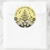 Angel gebruiksvoorwerpen uit de keuken van Kerstmi Ronde Sticker (Tas)