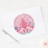 Angel gebruiksvoorwerpen uit de keuken van Kerstmi Ronde Sticker (Envelop)