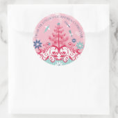 Angel gebruiksvoorwerpen uit de keuken van Kerstmi Ronde Sticker (Tas)