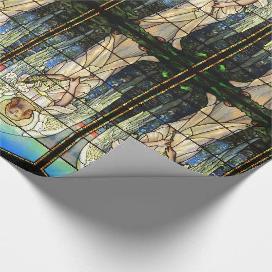 Angel-gekleurd glas cadeaupapier (Hoek)