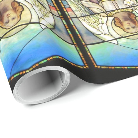 Angel-gekleurd glas cadeaupapier (Rol Hoek)