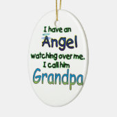 ANGEL GENOEMDE GRANDPA KERAMISCH ORNAMENT (Links)