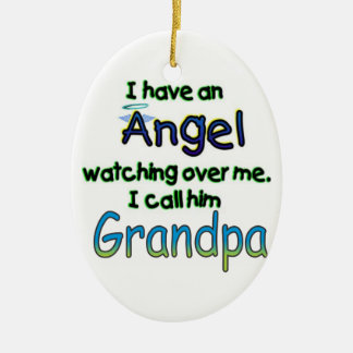 ANGEL GENOEMDE GRANDPA KERAMISCH ORNAMENT