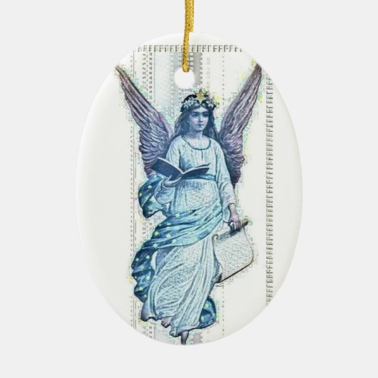  Angel - Gepersonaliseerd Keramisch Ornament (Voorkant)