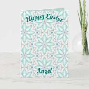ANGEL ~ Gepersonaliseerd Paaskaartpatroon Feestdagen Kaart