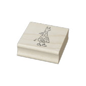 Angel Giraffe Doodle Rubberstempel (Stempel)