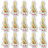 Angel Giraffe Sticker (Voorkant)