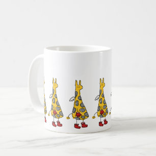 Angel Giraffes Marching Coffee Mok