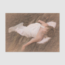 Angel Girl Brown Antiek  Schets Kunst