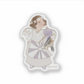 Angel Girl en Hummingbird Sticker (Voorkant)