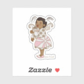 Angel Girl en Uil Sticker (Vel)