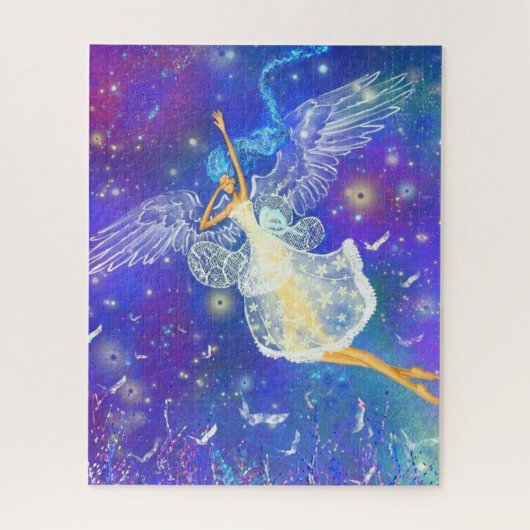Angel Girl Fantasy Jigzaag Puzzle Painting Legpuzzel (Verticaal)