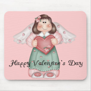 Angel Girl met een hart - HVD Mousepad Muismat