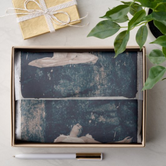 Angel Girl  Old Style Grunge Texture Tissuepapier (Geschenk)