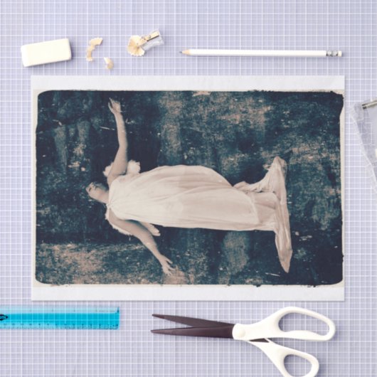 Angel Girl  Old Style Grunge Texture Tissuepapier (Craft)